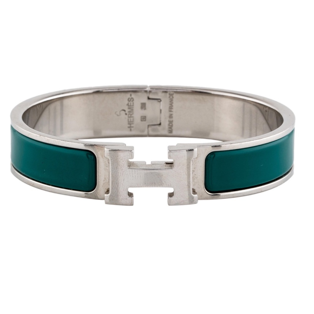 Hermès Clic H bracelet green